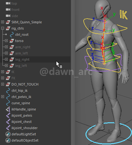 [Maya]Rigging 10 - Spine IK